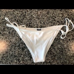 White bikini bottoms